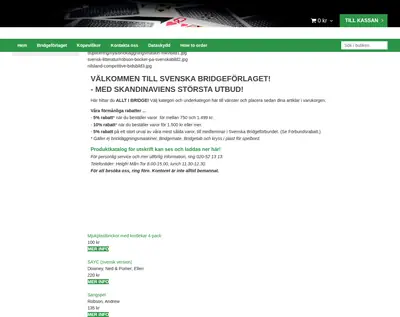 www.bridgeforlaget.se startsida 2023