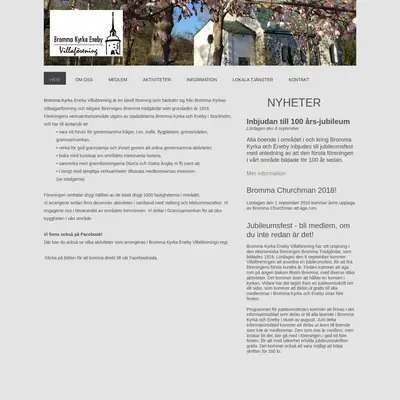 BROMMA KYRKA ENEBY VILLAFÖRENING INFOBLAD startsida 2019