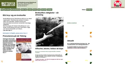 Tidningen Brottsoffer startsida 2007