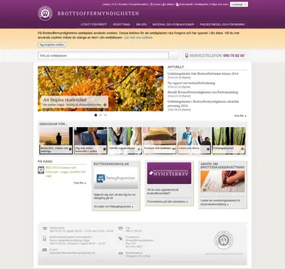 Nyhetsbrev från Brottsoffermyndigheten startsida 2015