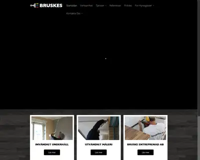 Bruskes, www.bruskes.se startsida 2018