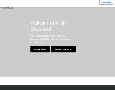 Bruskes, www.bruskes.se startsida 2025