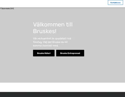 Bruskes, www.bruskes.se startsida 2026