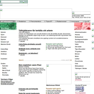 Bra Koll startsida 2001