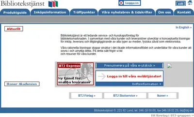 BTJ-häftet startsida 2004