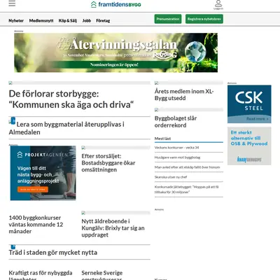 building-supply.se startsida 2023