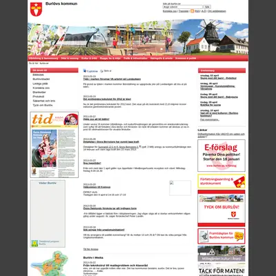 Burlövs-Tidningen startsida 2013
