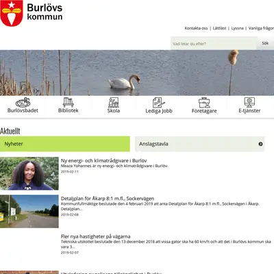 Burlövs-Tidningen startsida 2019