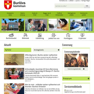 Burlövs-Tidningen startsida 2026