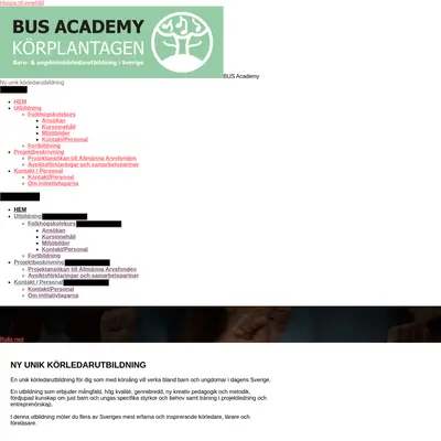 www.busacademy.se startsida 2020