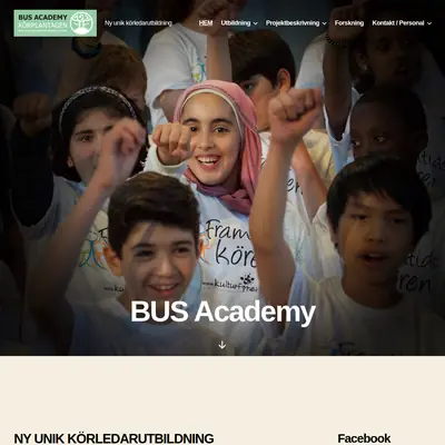 www.busacademy.se startsida 2022