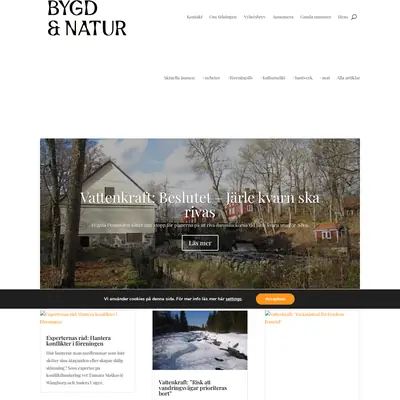 BYGD och NATUR startsida 2025