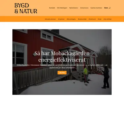 BYGD och NATUR startsida 2026