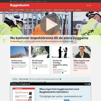 Byggindustrin insikt startsida 2016