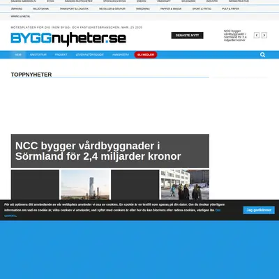 Dina Byggnyheter startsida 2020