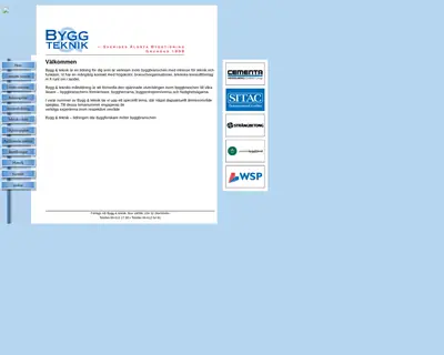 Bygg & Teknik startsida 2004