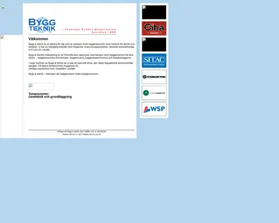 Bygg & Teknik startsida 2005