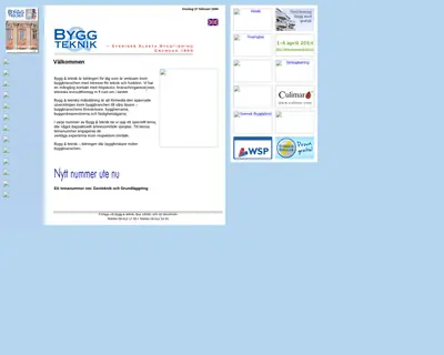 Bygg & Teknik startsida 2008