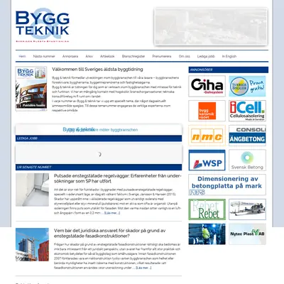 Bygg & Teknik startsida 2016