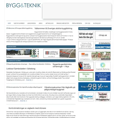 Bygg & Teknik startsida 2017