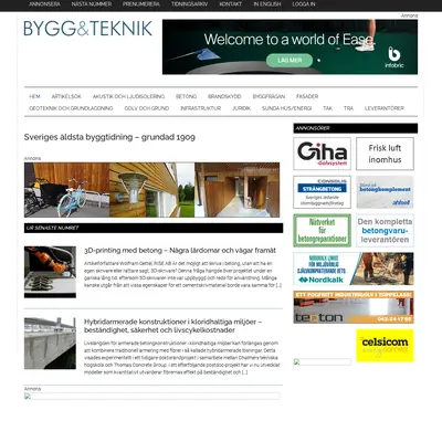 Bygg & Teknik startsida 2021