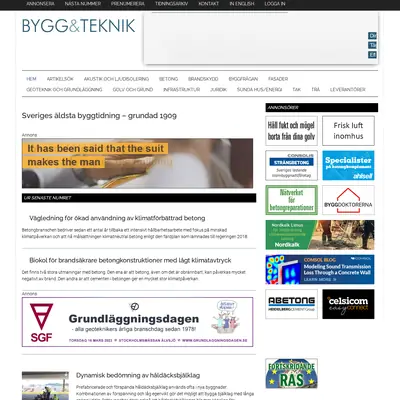 Bygg & Teknik startsida 2023