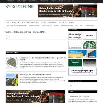 Bygg & Teknik startsida 2024
