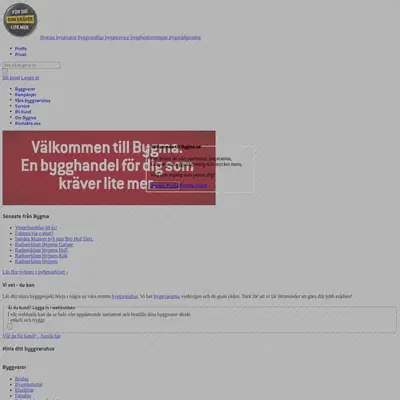 bygma.se startsida 2013