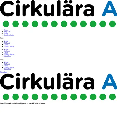 Cirkulära Affärer startsida 2021