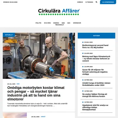 Cirkulära Affärer startsida 2026