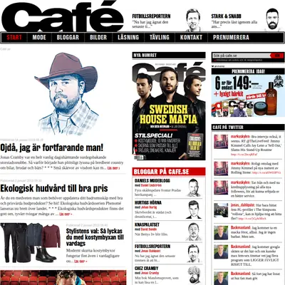cafe.se startsida 2013