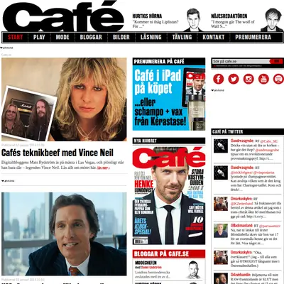 cafe.se startsida 2014
