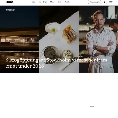 cafe.se startsida 2026