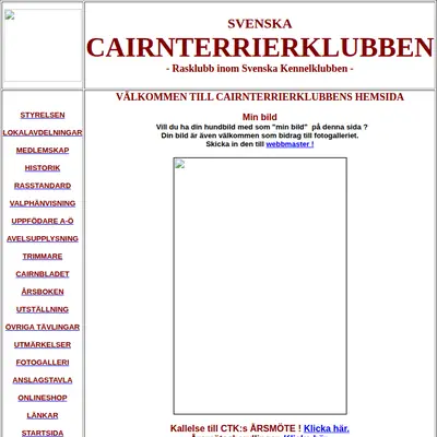 www.cairnterrier.se startsida 2012