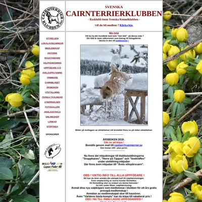 www.cairnterrier.se startsida 2018