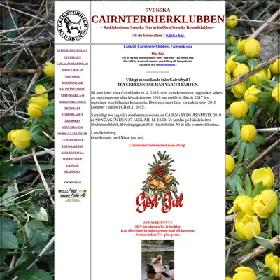 www.cairnterrier.se startsida 2019