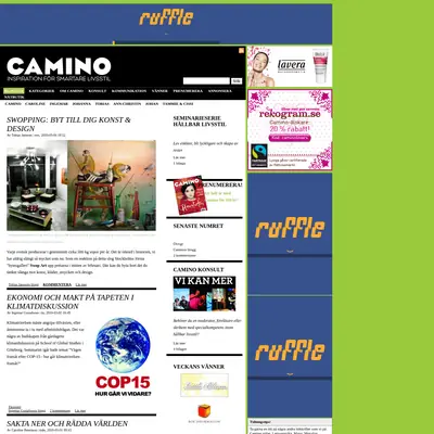 caminomagasin.se startsida 2010