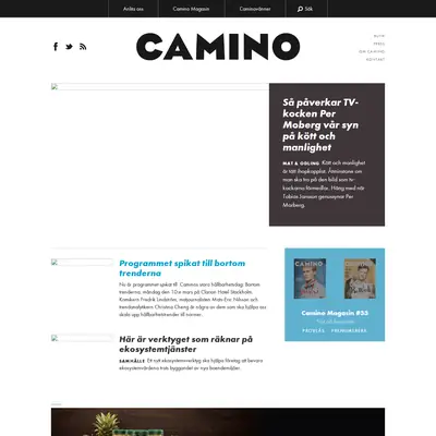 caminomagasin.se startsida 2014
