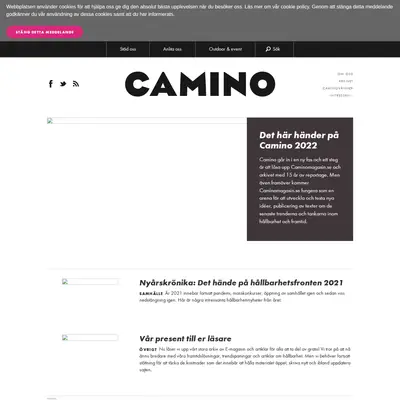 caminomagasin.se startsida 2022