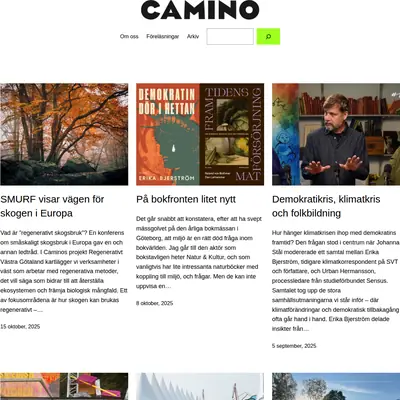 caminomagasin.se startsida 2025