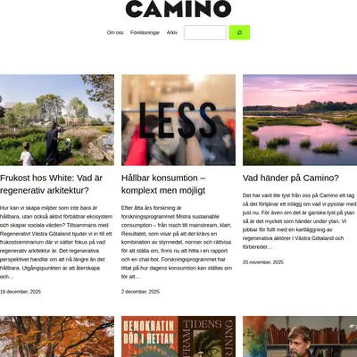 caminomagasin.se startsida 2026