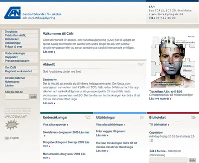 CAN:s nyhetsbrev startsida 2006