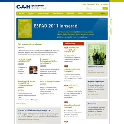 CAN:s nyhetsbrev startsida 2013