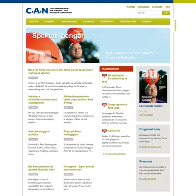CAN:s nyhetsbrev startsida 2016