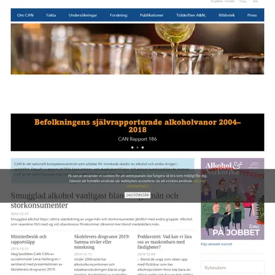 CAN:s nyhetsbrev startsida 2020