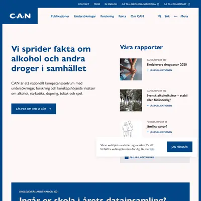 CAN:s nyhetsbrev startsida 2021