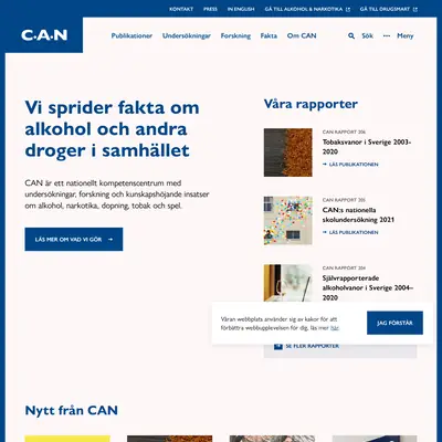 CAN:s nyhetsbrev startsida 2022