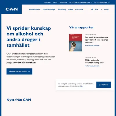 CAN:s nyhetsbrev startsida 2024