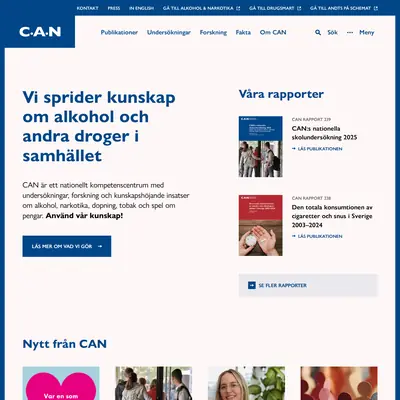 CAN:s nyhetsbrev startsida 2026