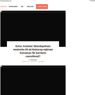 Cancelculture.se startsida 2021